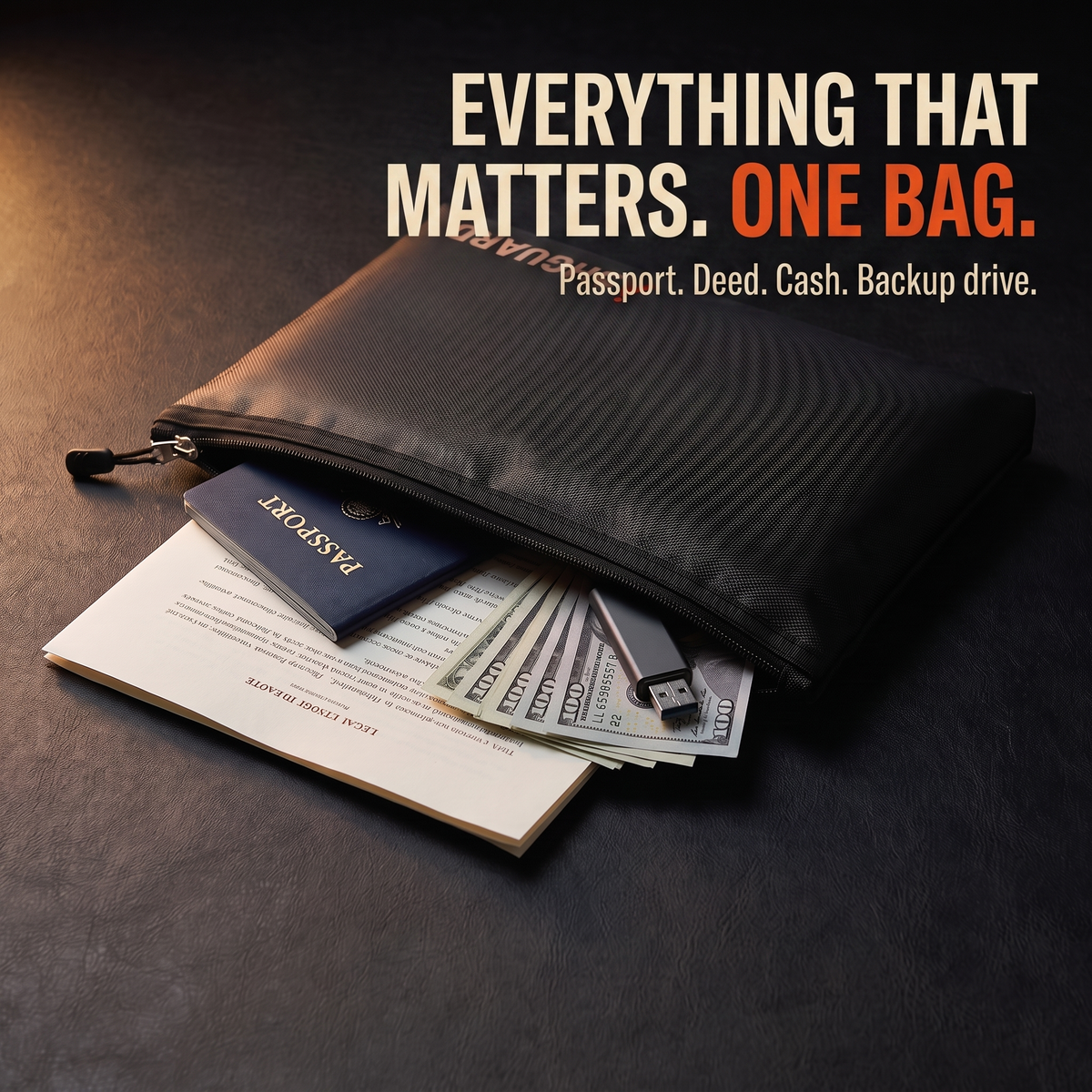 AshGuard Document Bag